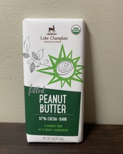 Lake Champlain VT  Organic Chocolate-  Peanut butter filled