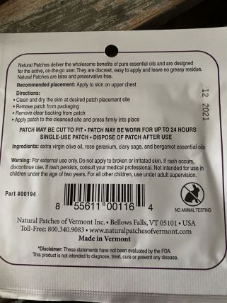 Natural Patches of Vermont - PMS & Menopause Comfort
