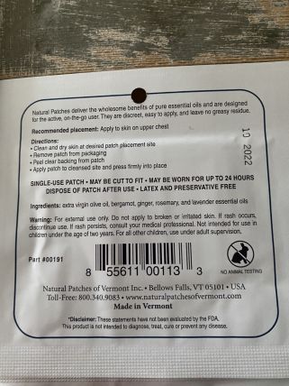 Natural Patches of Vermont - Stress Comfor Formula