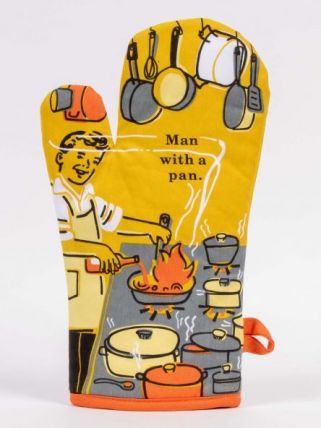 Man with a pan.