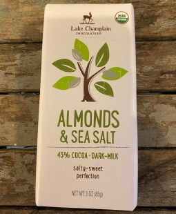Lake Champlain VT Chocolate Bar Almonds & Sea Salt