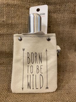 Tote + Able Flask & Shotglass-Born to be Wild