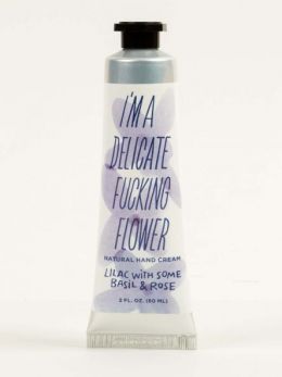 I'M A DELICATE F*** FLOWER NATURAL HAND CREAM - LILAC WITH SOME BASIL & ROSE