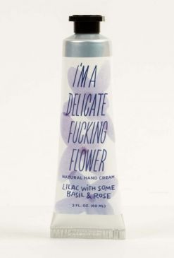 I'M A DELICATE F*** FLOWER NATURAL HAND CREAM - LILAC WITH SOME BASIL & ROSE