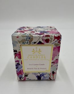 White Tea & Violet 2 in 1 Soy Lotion Candle