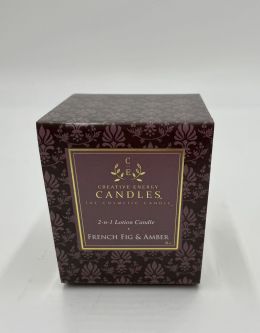 French Fig & Amber 2 in 1 Soy Lotion Candle