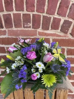 Blooms and Butterfly Centerpiece