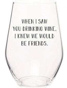 Stemless Wine Glass - Drinking Wine