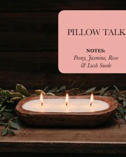 3-Wick Dough Bowl Soy Candle--Pillow Talk
