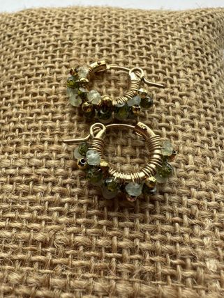 Beaded Hoops