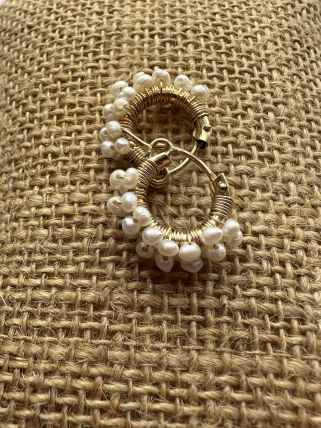 Beaded Hoops