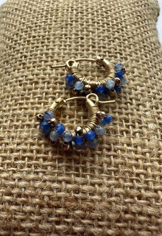 Beaded Hoops