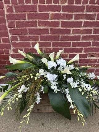 White Calla Spray
