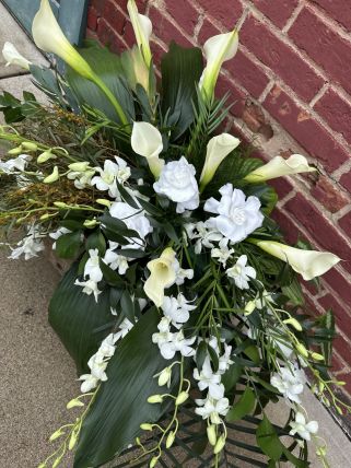 White Calla Spray