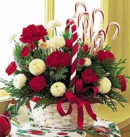 Candy Cane Basket