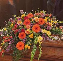 Summer Sentiments Casket Spray