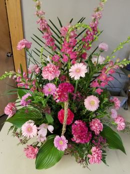 Pink Sentiments Basket