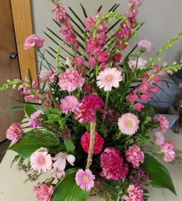 Pink Sentiments Basket