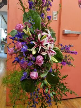 Shades of Violet Standing Spray
