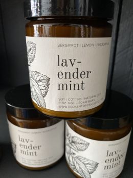 Lav-ender Mint Soy Candle